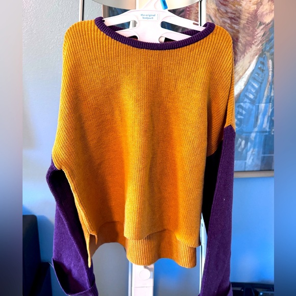 TAO-1966 Kids’ Color-Block Sweater with Cashmere and Silk - Picture 2 of 5